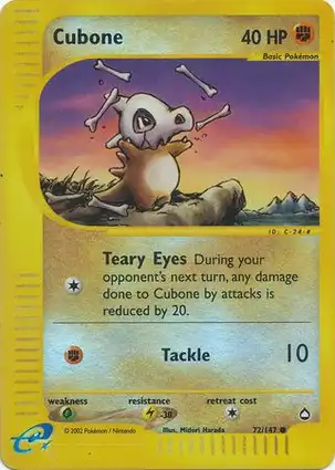 Cubone 72/147 Aquapolis
