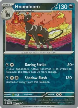 Houndoom 133/197 Obsidian Flames