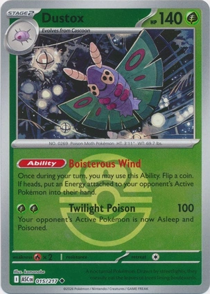 Dustox 015/217 Ascended Heroes