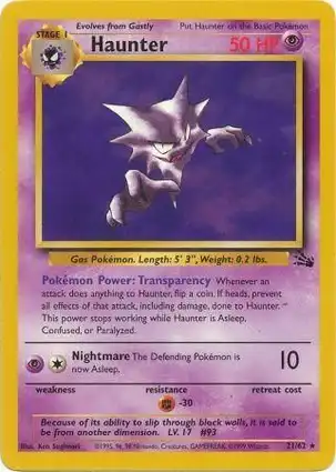 Haunter 21/62 Fossil