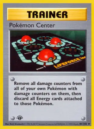 Pokémon Center 85/102 Base Set 1st Edition