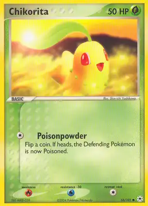 Chikorita 55/101 EX Hidden Legends