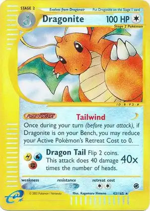 Dragonite 43/165 Expedition Base Set