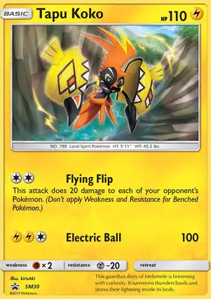 Tapu Koko SM30 Sun & Moon Promos
