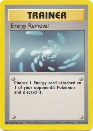 Energy Removal 92/102 Base Set Unlimited