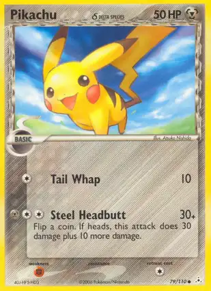 Pikachu 79/110 EX Holon Phantoms