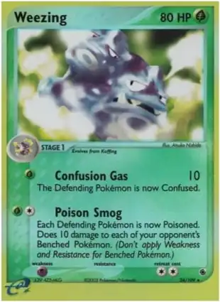Weezing 24/109 EX Ruby & Sapphire