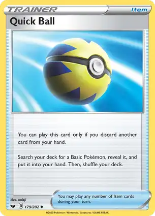 Quick Ball 179/202 Sword & Shield