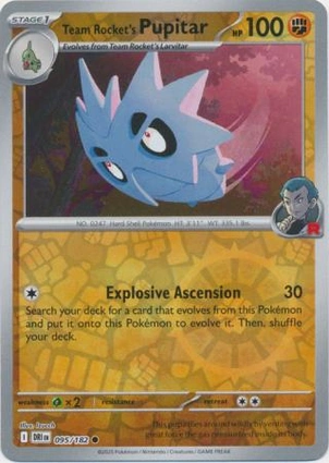 Team Rocket's Pupitar 095/182 Destined Rivals