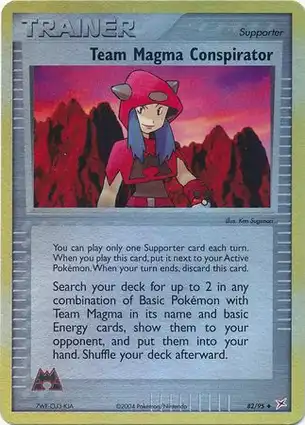 Team Magma Conspirator 82/95 EX Team Magma vs Team Aqua