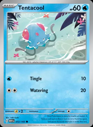 Tentacool 072/165 Scarlet & Violet 151