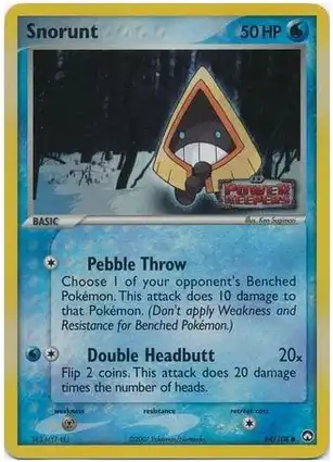 Snorunt 64/108 EX Power Keepers