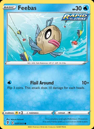 Feebas 037/203 Evolving Skies