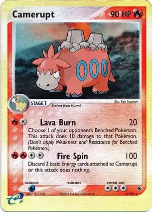 Camerupt 4/109 EX Ruby & Sapphire