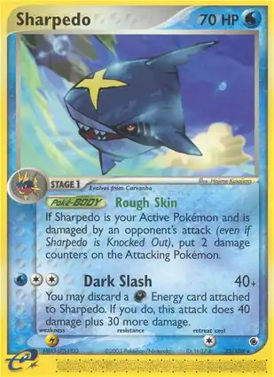 Sharpedo 22/109 EX Ruby & Sapphire