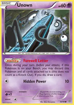 Unown 30/98 Ancient Origins