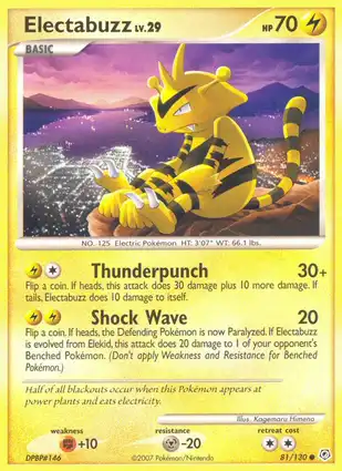 Electabuzz 81/130 Diamond & Pearl