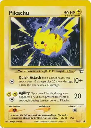 Pikachu 70/111 Neo Genesis