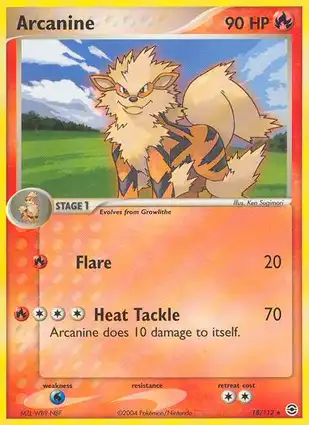 Arcanine 18/112 EX FireRed & LeafGreen