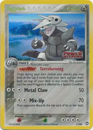 Aggron 1/108 EX Power Keepers
