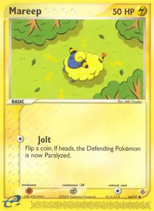 Mareep 64/97 EX Dragon