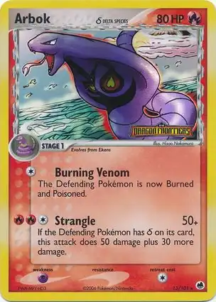 Arbok 13/101 EX Dragon Frontiers