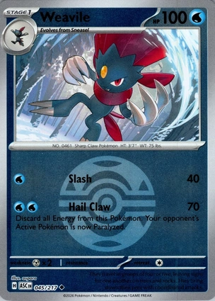 Weavile 045/217 Ascended Heroes