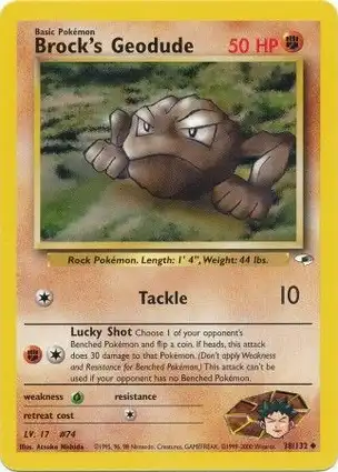 Brock's Geodude 38/132 Gym Heroes