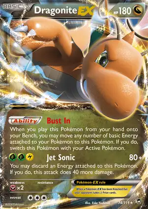 Dragonite-EX 74/111 Furious Fists