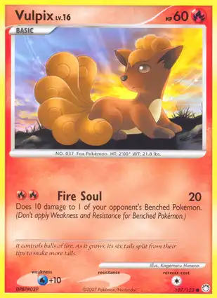 Vulpix 107/123 Mysterious Treasures