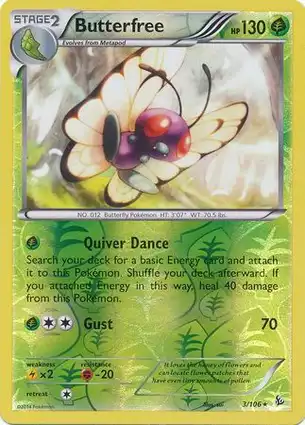 Butterfree 3/106 Flashfire