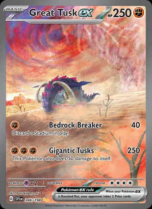 Great Tusk ex 246/198 Scarlet & Violet