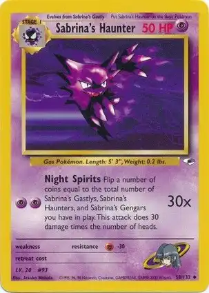 Sabrina's Haunter 58/132 Gym Heroes