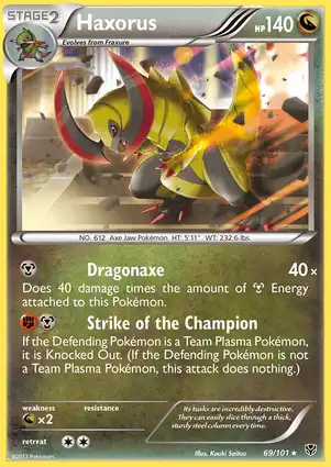 Haxorus 69/101 Plasma Blast