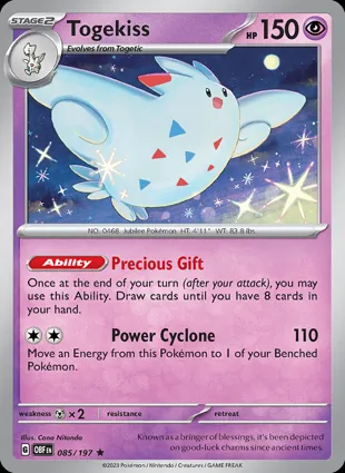 Togekiss 085/197 Obsidian Flames
