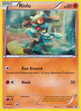 Riolu BW33 Black & White Promos