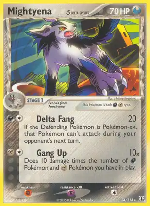 Mightyena 24/113 EX Delta Species
