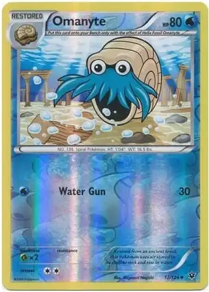 Omanyte 17/124 Fates Collide