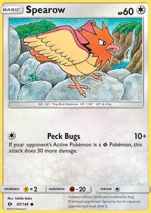 Spearow 97/149 Sun & Moon