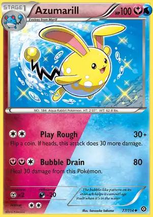 Azumarill 77/114 Steam Siege