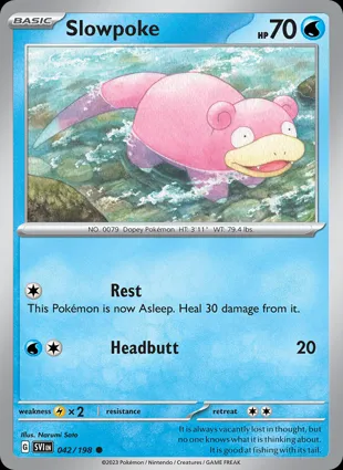 Slowpoke 042/198 Scarlet & Violet