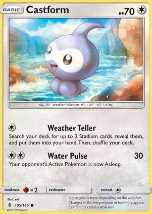 Castform 105/145 Guardians Rising