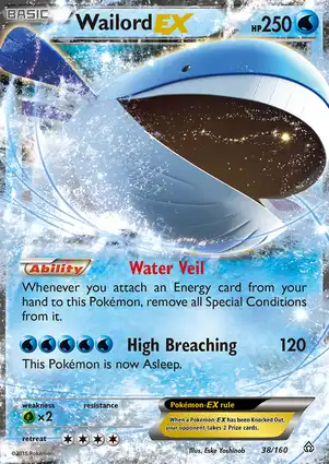 Wailord-EX 38/160 Primal Clash