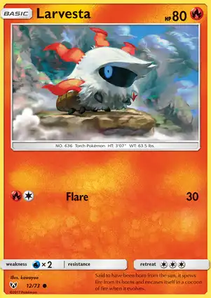 Larvesta 12/73 Shining Legends