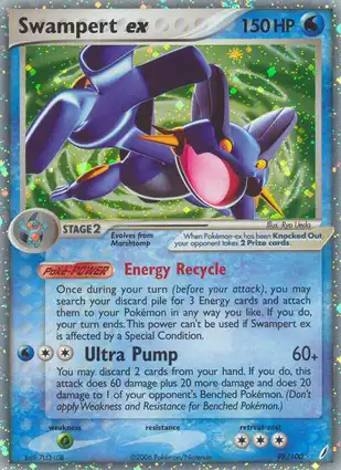 Swampert ex 98/100 EX Crystal Guardians