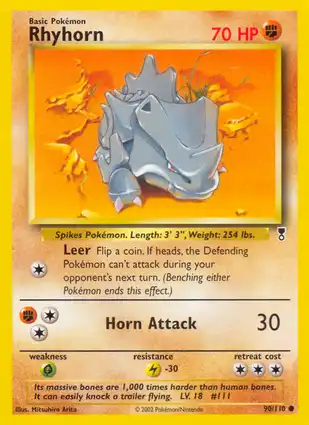 Rhyhorn 90/110 Legendary Collection