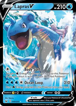 Lapras V 049/202 Sword & Shield
