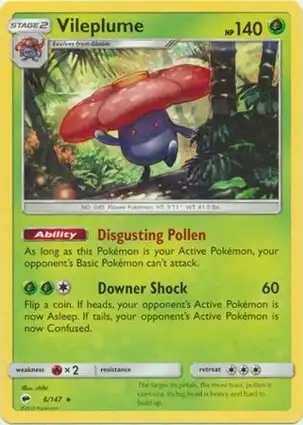 Vileplume 6/147 Burning Shadows