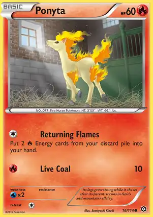 Ponyta 16/114 Steam Siege