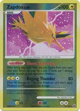 Zapdos 14/100 Majestic Dawn